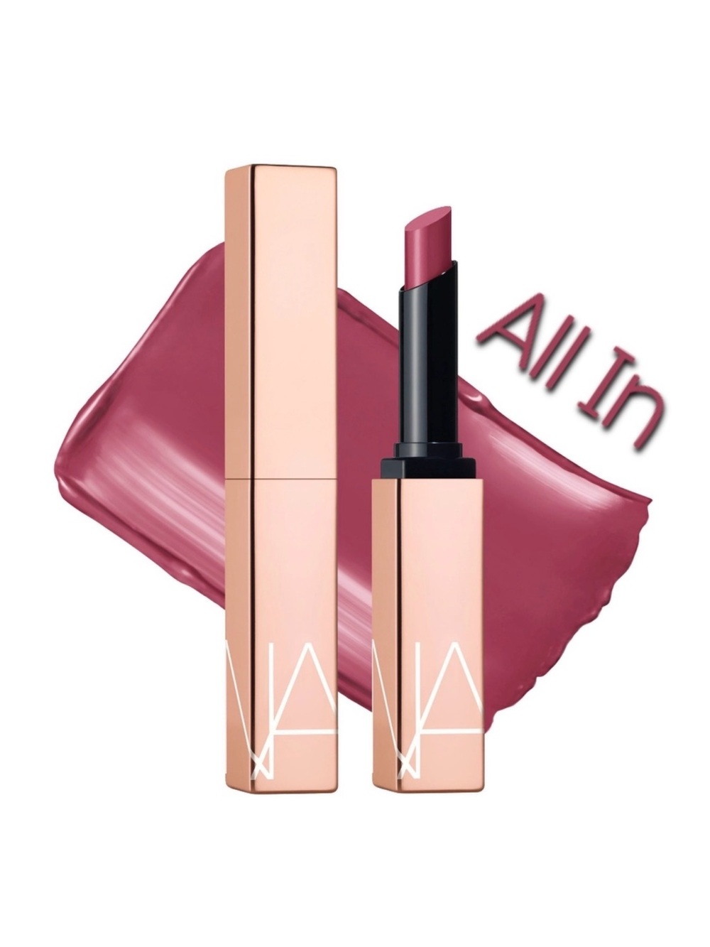 NARS Afterglow Sensual Shine Lipstick All In Bright Plum Brand New In Box